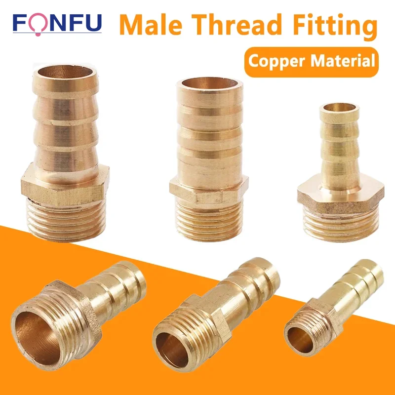 

Pagoda Brass Pipe Fitting 6/8/10/12/14/16mm Hose Barb Tail 1/8" 1/4" 3/8" 1/2" BSP Male Connector Joint Copper Coupler Adapter