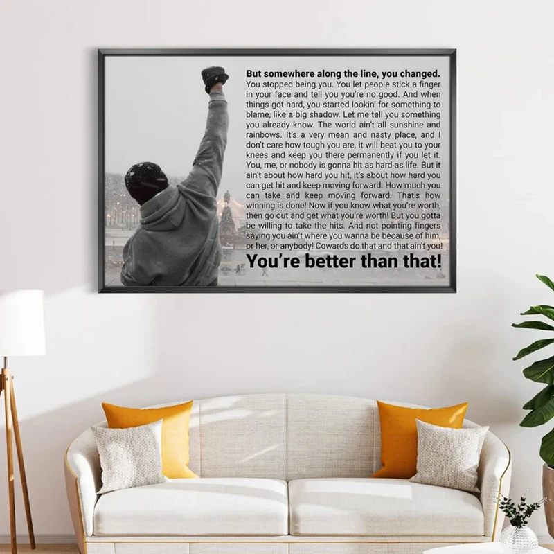 You're Better Than That Motivational Poster Canvas Print Wall Art Inspirational Pictures Cuadros for Living Room Home Decor 
You're Better Than That Motivational Poster Canvas Print Wall Art Inspirational Pictures Cuadros for Living Room Home Decor