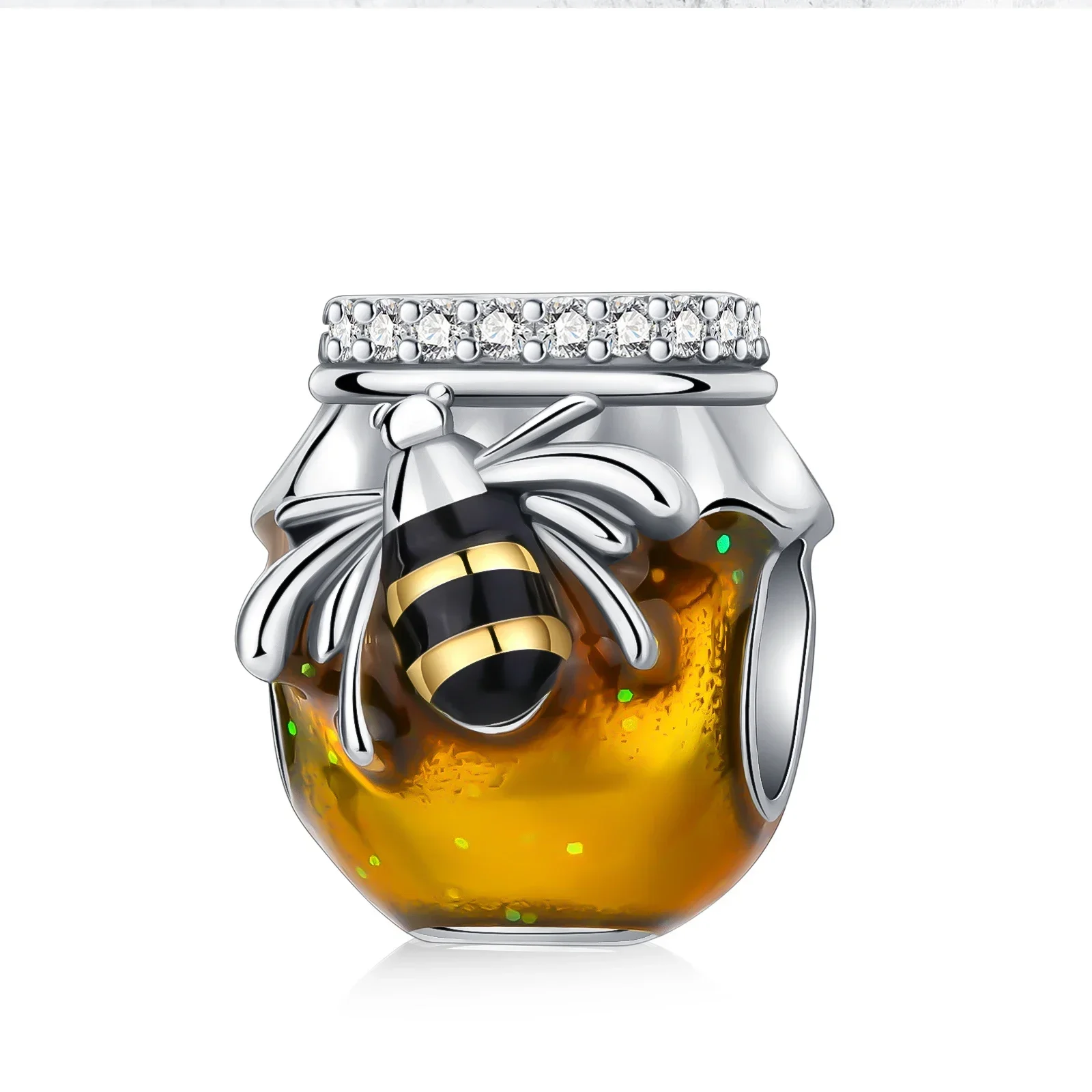 

925 Sterling Silver Bee Honey Pot Animal Series Beads Charm Fit Original Pandora Charms Bracelets Women DIY Jewelry Gift