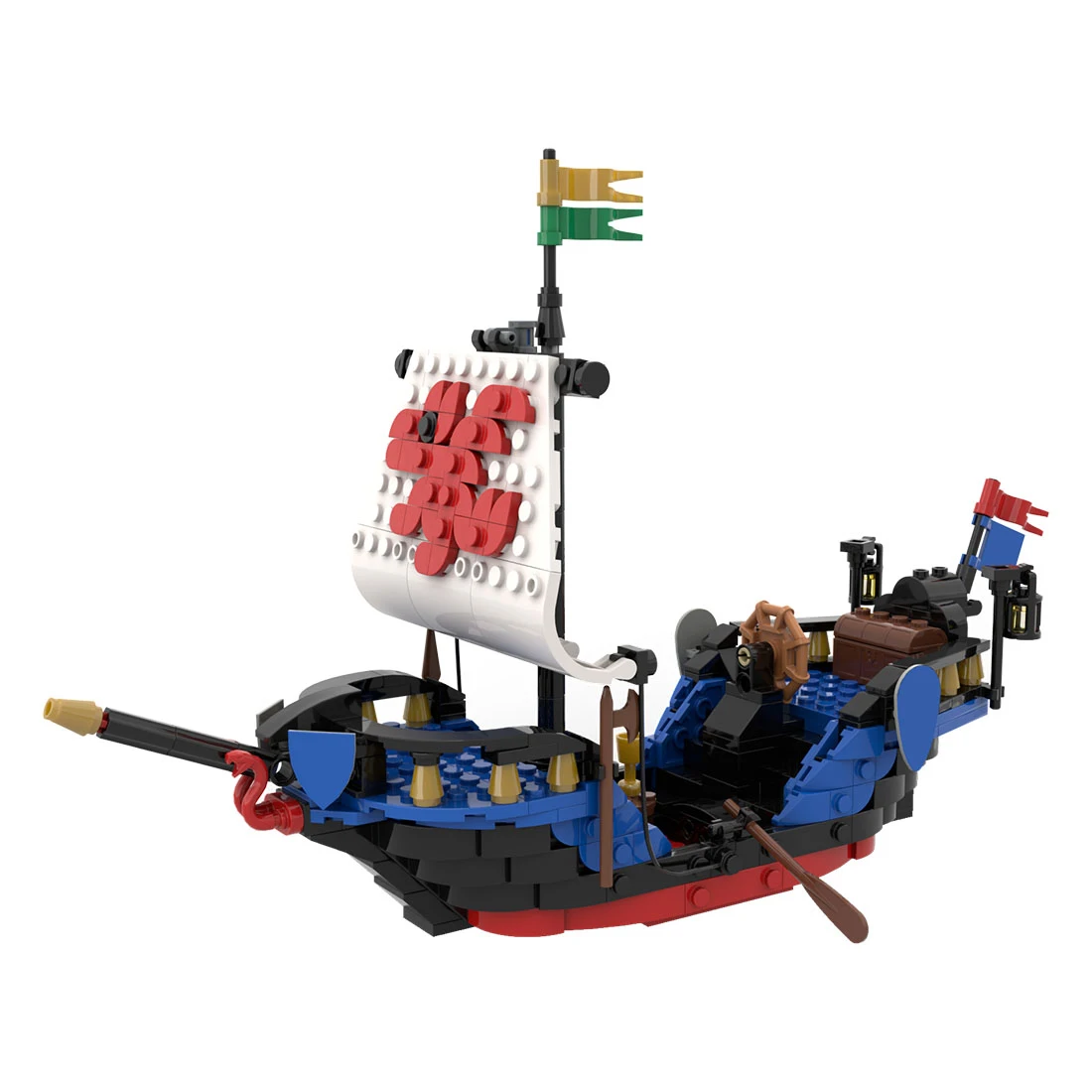Authorized MOC-111471 Medieval Themed Snake Ship Model Building Blocks MOC Set (470PCS)
Authorized MOC-111471 Medieval Themed Snake Ship Model Building Blocks MOC Set (470PCS)