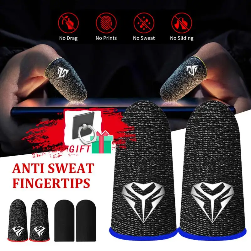

10pcs Mobile Game Fingertip Gloves For PUBG Gamer Sweatproof Anti-slip Touch Screen Finger Sleeve Breathable Gaming Finger Cover