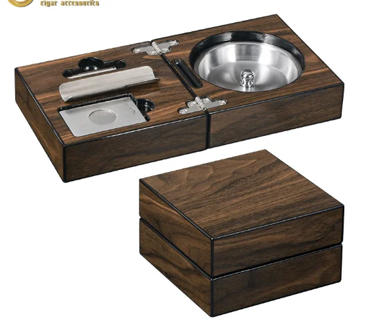 Cigar Ashtray Solid Wood Stainless Steel Cigar Smoking Accessories Gift for Boyfriend Folding cigar ashtray Portable ashtray
Cigar Ashtray Solid Wood Stainless Steel Cigar Smoking Accessories Gift for Boyfriend Folding cigar ashtray Portable ashtray