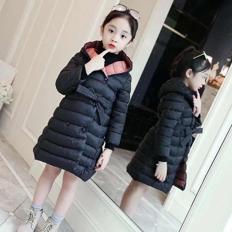 2024 Children Girls Winter Down Jacket Cotton Thick Hoddie Drawstring Long Parka Single Breasted Warm Teenager Girls Snowsuit
2024 Children Girls Winter Down Jacket Cotton Thick Hoddie Drawstring Long Parka Single Breasted Warm Teenager Girls Snowsuit