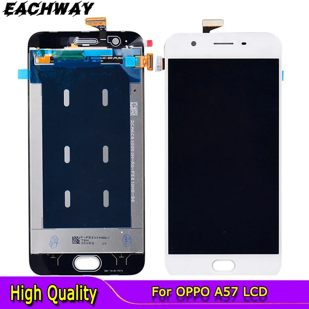 

For OPPO A57 CPH1701 LCD Display Touch Screen Digitizer Assembly With Frame Replacement Parts For OPPO A57 F3 Lite LCD Screen