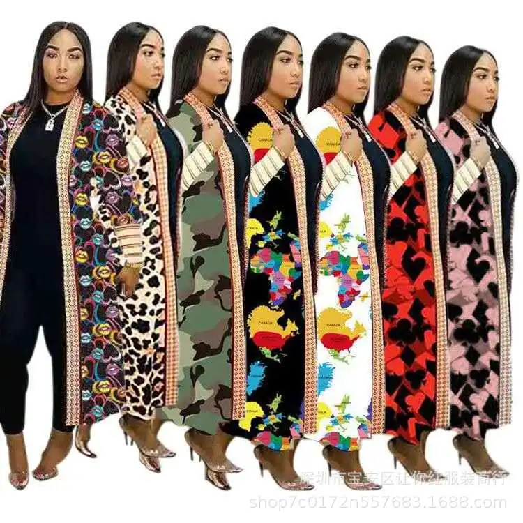 QIWN Women's Fashion Multi-Color Vintage Print Long Sleeve With Thick Lip Leopard Print Ni Color Coat Long Multi-Color Option
QIWN Women's Fashion Multi-Color Vintage Print Long Sleeve With Thick Lip Leopard Print Ni Color Coat Long Multi-Color Option