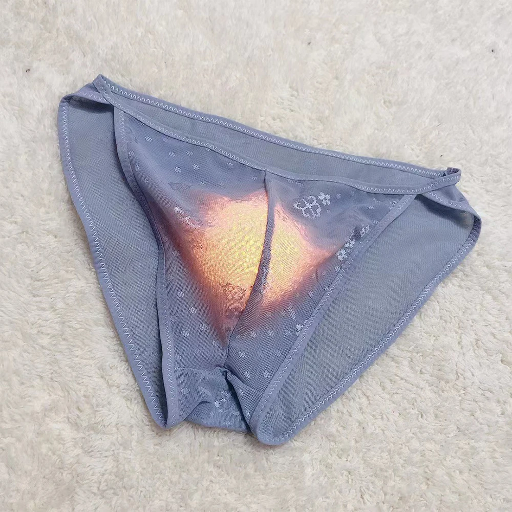 

Men's Thin Underpants Sheer Penis Pouch Underwear Low-waist Sissy Panties For Man G String Bikini Briefs Gays Lingerie