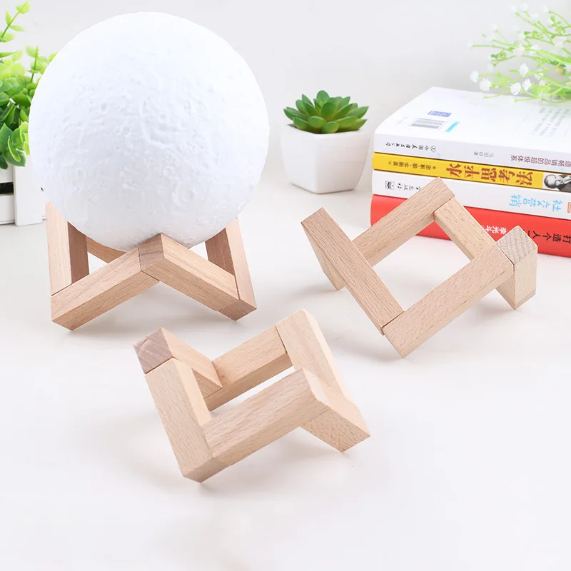 100Pcs Lunar Moon Lamp Wood Bracket Moon Shaped Lamp Holder Ball Solid Shaped Light Stand Base Fitting 3D Print Moon Lamp Base
100Pcs Lunar Moon Lamp Wood Bracket Moon Shaped Lamp Holder Ball Solid Shaped Light Stand Base Fitting 3D Print Moon Lamp Base