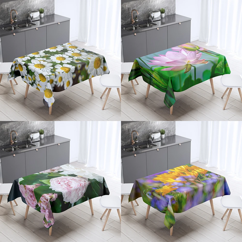 Colorful rose flower print pattern printed tablecloth home decoration rectangular anti-fouling dust cover
Colorful rose flower print pattern printed tablecloth home decoration rectangular anti-fouling dust cover