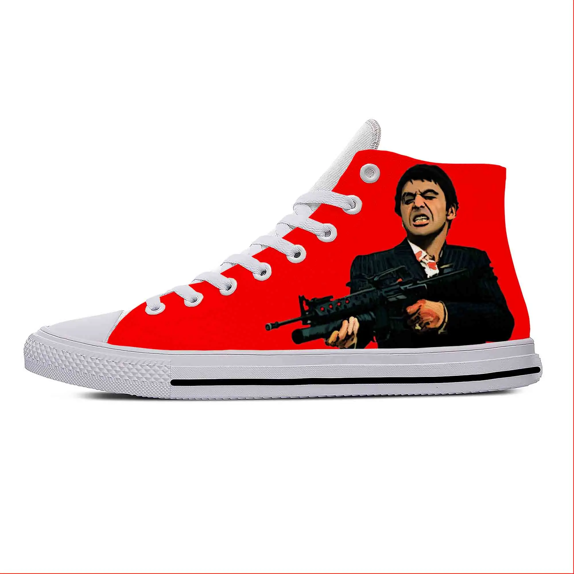 Кроссовки Scarface мужские/женские из аниме-фильма Монтана, модная повседневная Тканевая обувь с высоким берцем, легкие дышащие сникерсы с 3D принтом
Кроссовки Scarface мужские/женские из аниме-фильма Монтана, модная повседневная Тканевая обувь с высоким берцем, легкие дышащие сникерсы с 3D принтом