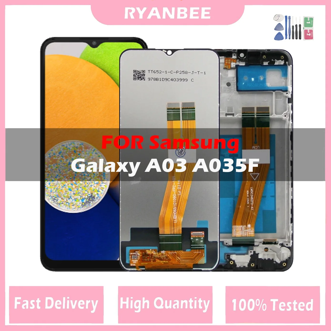 ЖК-дисплей 6,5 дюйма для Samsung Galaxy A03 A035, ЖК-дисплей с сенсорным экраном, дигитайзер, SM-A035F/DS A035M A035F, дисплей с рамкой
ЖК-дисплей 6,5 дюйма для Samsung Galaxy A03 A035, ЖК-дисплей с сенсорным экраном, дигитайзер, SM-A035F/DS A035M A035F, дисплей с рамкой