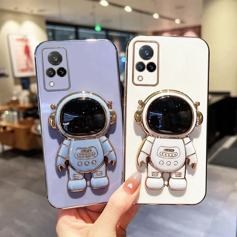 Luxury Astronaut Standing Holder Phone Case For vivo V21 Y20 Y20S Y21 Y22 Y22S Y35 Y51 Y73 Y76 V20 V23 V25 V29E Plating Cover
Luxury Astronaut Standing Holder Phone Case For vivo V21 Y20 Y20S Y21 Y22 Y22S Y35 Y51 Y73 Y76 V20 V23 V25 V29E Plating Cover