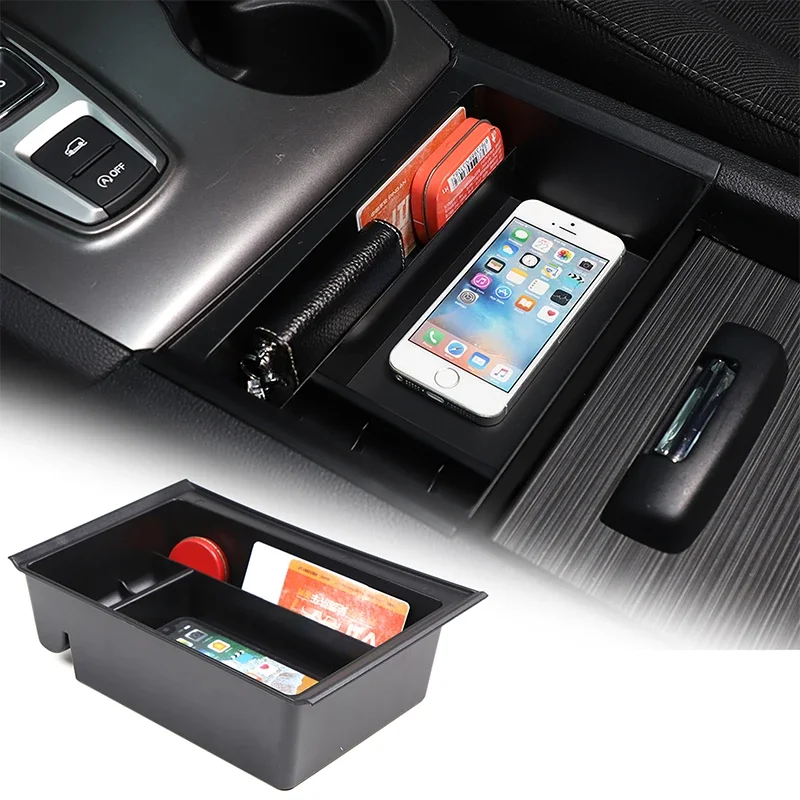 

For Honda Pilot 2015-2022 ABS Car Center Armrest Box Storage Box Mobile Phone Tray Item Organizer Car Accessories
