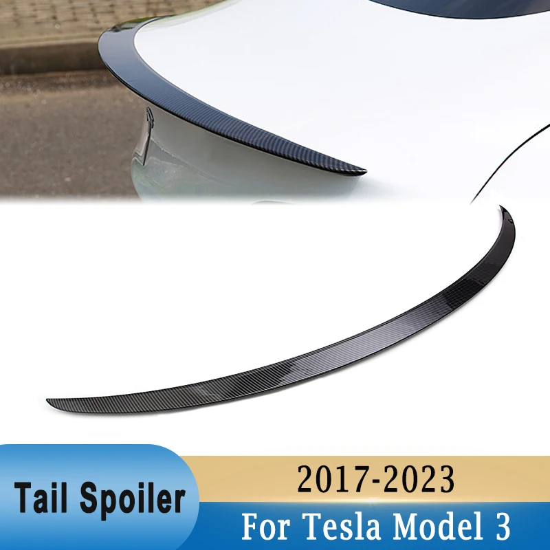 Спойлер заднего багажника, крыла Обложка для Tesla Model 3 2017-2023, черные задние Спойлеры из углеродного волокна, внешние модифицированные детали
Спойлер заднего багажника, крыла Обложка для Tesla Model 3 2017-2023, черные задние Спойлеры из углеродного волокна, внешние модифицированные детали