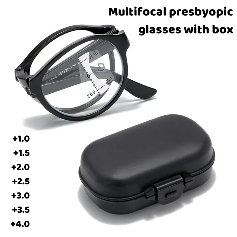 

Очки для дальнозоркости с защитой от синего света, складные очки для пожилых людей, портативные очки для дальнозоркости, новые прогрессивные многофокальные очки для чтения