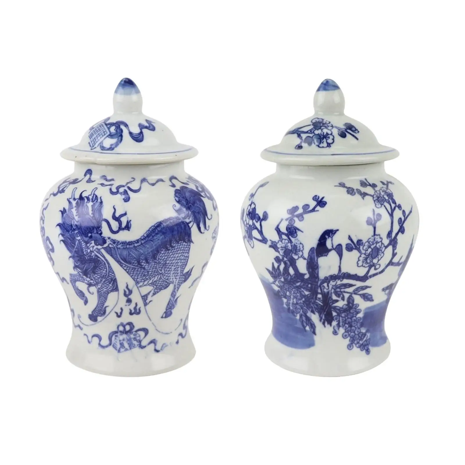 Blue and White Ginger Jar Traditional Tea Canister with Lids Multi Purpose Display Ceramic Storage Jar for Bedroom Party Gifts
Blue and White Ginger Jar Traditional Tea Canister with Lids Multi Purpose Display Ceramic Storage Jar for Bedroom Party Gifts
