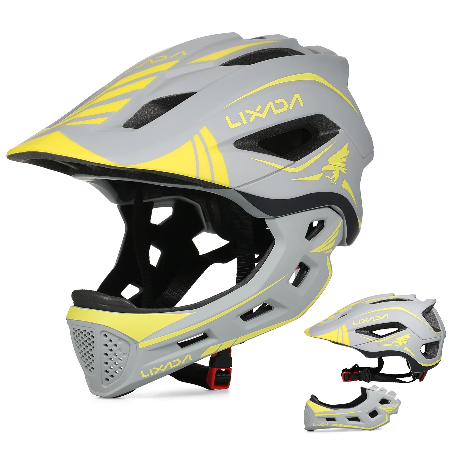 Kids Detachable Full Face Helmet Children Sports Safety Bike Helmet Protective Gear Cycling Skateboarding Roller Skating Scooter
Kids Detachable Full Face Helmet Children Sports Safety Bike Helmet Protective Gear Cycling Skateboarding Roller Skating Scooter