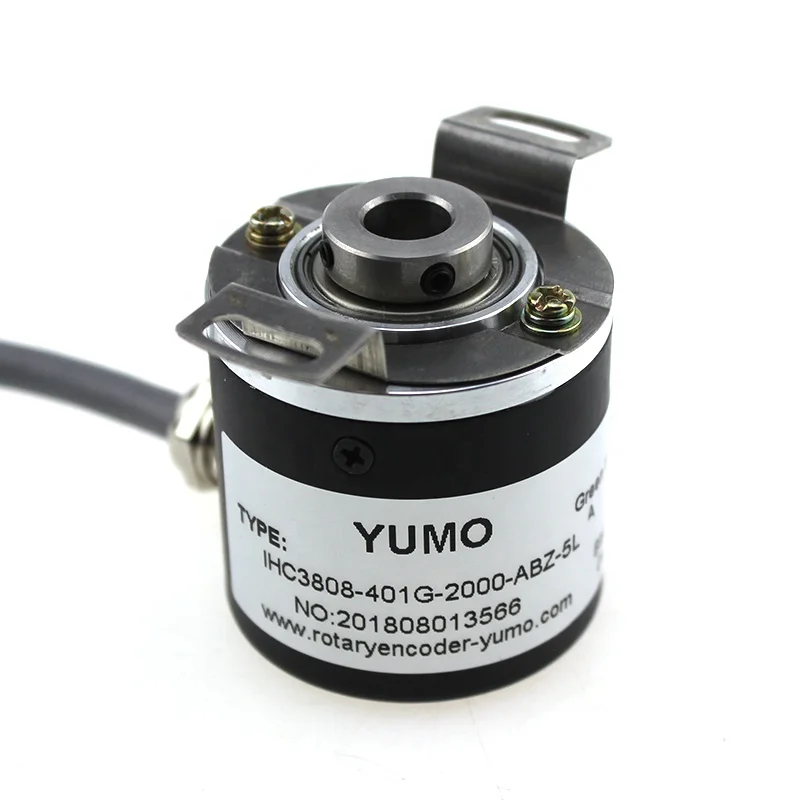 

YUMO encoder IHC3808 model 2000ppr incremental rotary encoder Hollow Shaft Rotary Encoder