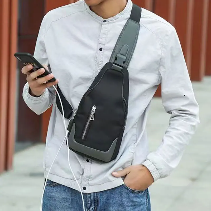Men's Chest Bag Solid Color Men Chest Bag Outdoor Casual Messenger Bags Crossbody Bag USB Charging Waist Bag Sports Shoulder Bag
Men's Chest Bag Solid Color Men Chest Bag Outdoor Casual Messenger Bags Crossbody Bag USB Charging Waist Bag Sports Shoulder Bag
