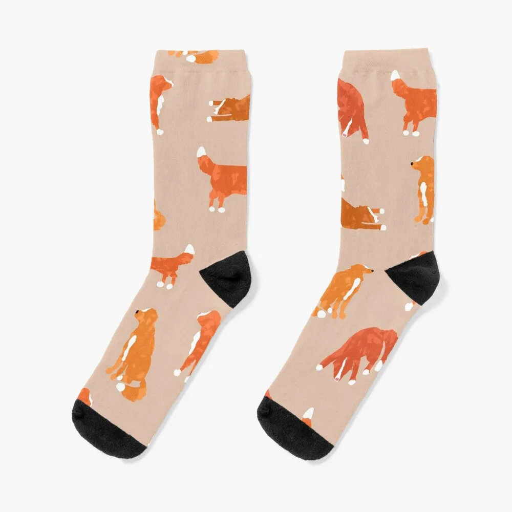 

Artsy Abstract Tollers - Taupe Socks winter gifts Lots Socks For Women Men's