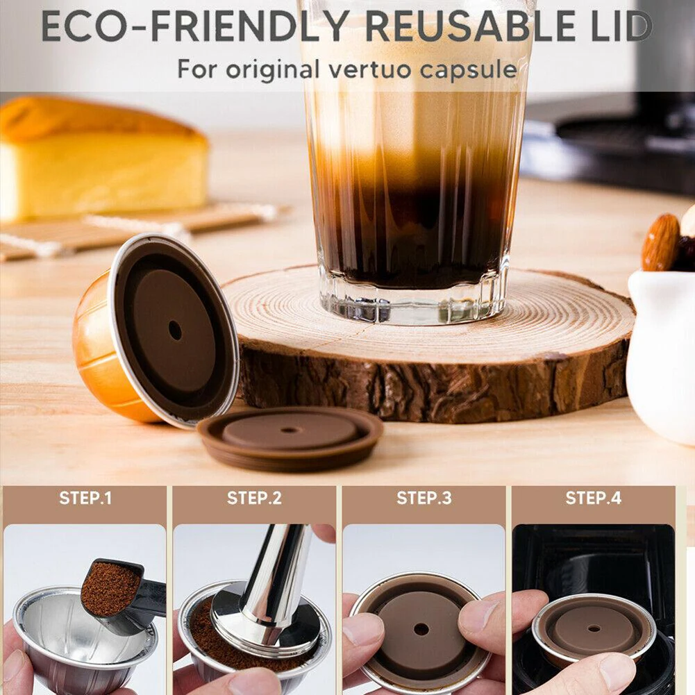 Silicone Cap Sealing Lids To Refilled Capsules For Coffeeware Accessories And Parts Replacement With Spoon Brush
Silicone Cap Sealing Lids To Refilled Capsules For Coffeeware Accessories And Parts Replacement With Spoon Brush