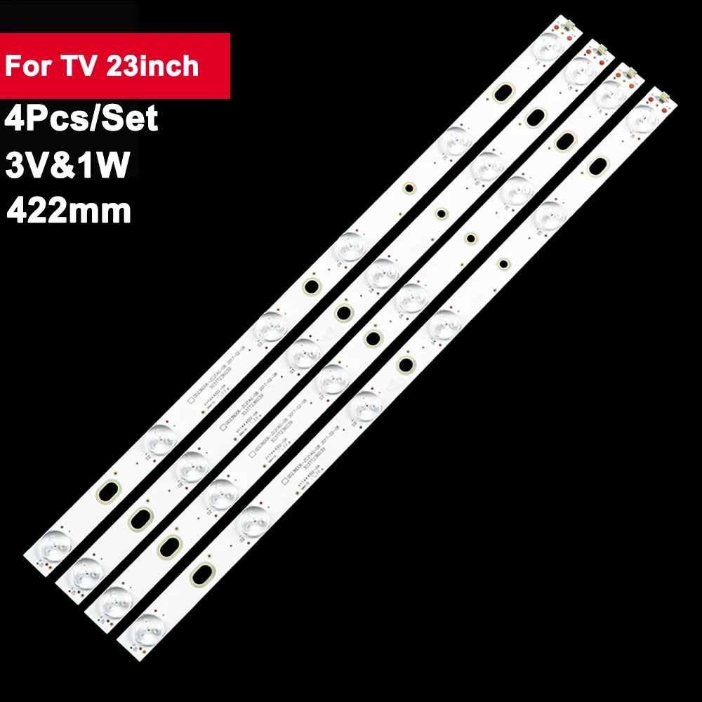 3V 1W 422mm 6Lamps Led Backlight Tv Bar Repair for Tv 23inch 0D236D06-ZC21AG-0 4Pcs/Set Led Light Strip 24T8511
3V 1W 422mm 6Lamps Led Backlight Tv Bar Repair for Tv 23inch 0D236D06-ZC21AG-0 4Pcs/Set Led Light Strip 24T8511