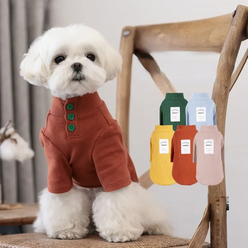 Dog Clothes Autumn and Winter Sweater Puppy Solid Color Knitted Bottoming Shirt Cotton Coat Warm Jacket Small and Medium Dogs
Dog Clothes Autumn and Winter Sweater Puppy Solid Color Knitted Bottoming Shirt Cotton Coat Warm Jacket Small and Medium Dogs