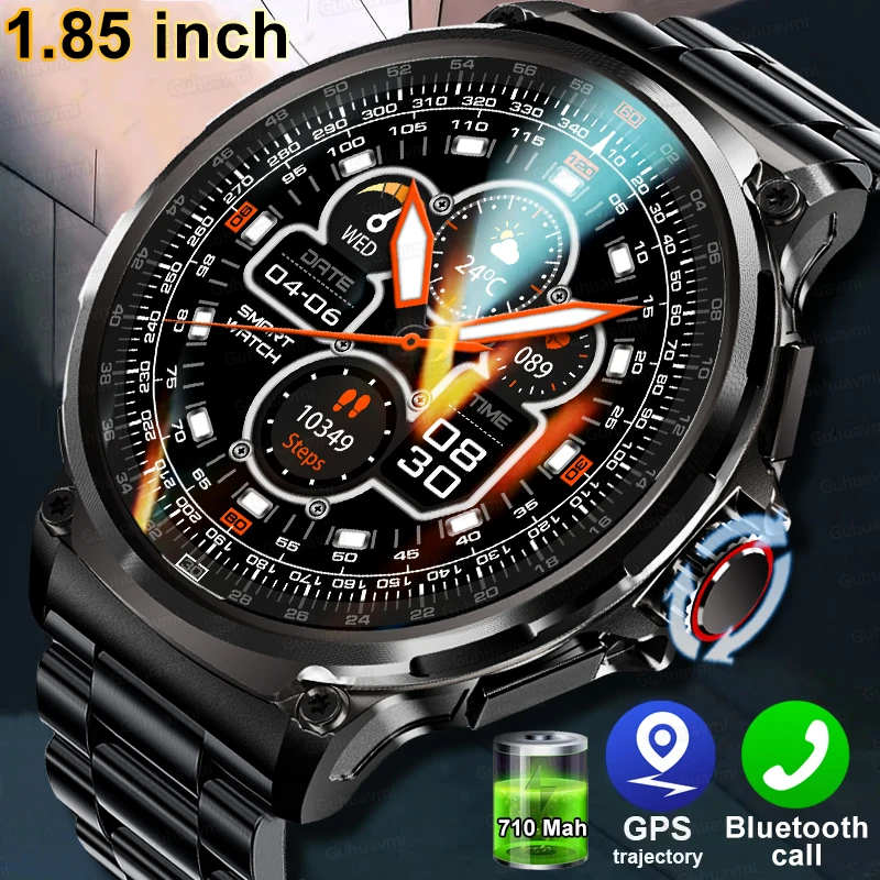 New 1.85" Ultra HD Display Smartwatch Men 710 Mah Large Battery Bluetooth call SmartWatch For Android iOS Phone 400+ Watch Faces
New 1.85" Ultra HD Display Smartwatch Men 710 Mah Large Battery Bluetooth call SmartWatch For Android iOS Phone 400+ Watch Faces