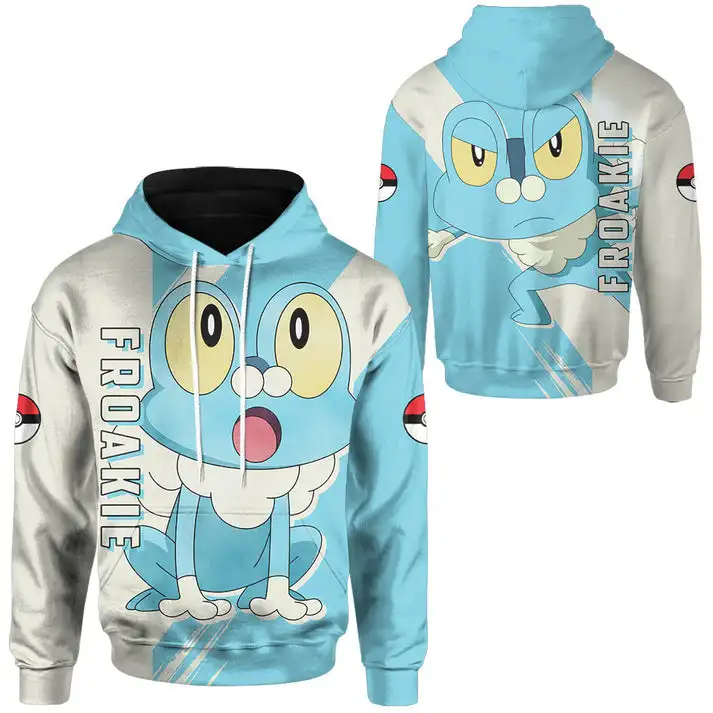 Pokemon Froakie 3d Print Hoodie Men Women Casual Sweatshirt PKM Zipper Hoodie Fashion Streetwear Kids Pullover Hoodie
Pokemon Froakie 3d Print Hoodie Men Women Casual Sweatshirt PKM Zipper Hoodie Fashion Streetwear Kids Pullover Hoodie