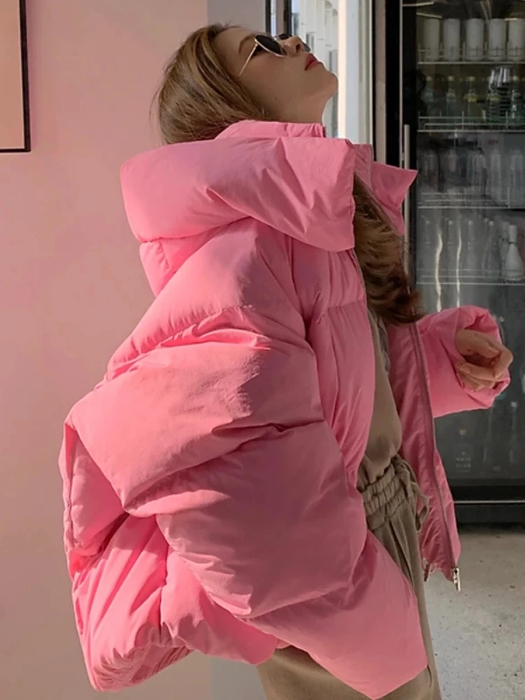 Winter Chic Hooded Down Cotton Puffer Parka Coats Women Loose Solid Thicken Warm Jacket Female 2023 New Fashion Zippers Outwear
Winter Chic Hooded Down Cotton Puffer Parka Coats Women Loose Solid Thicken Warm Jacket Female 2023 New Fashion Zippers Outwear