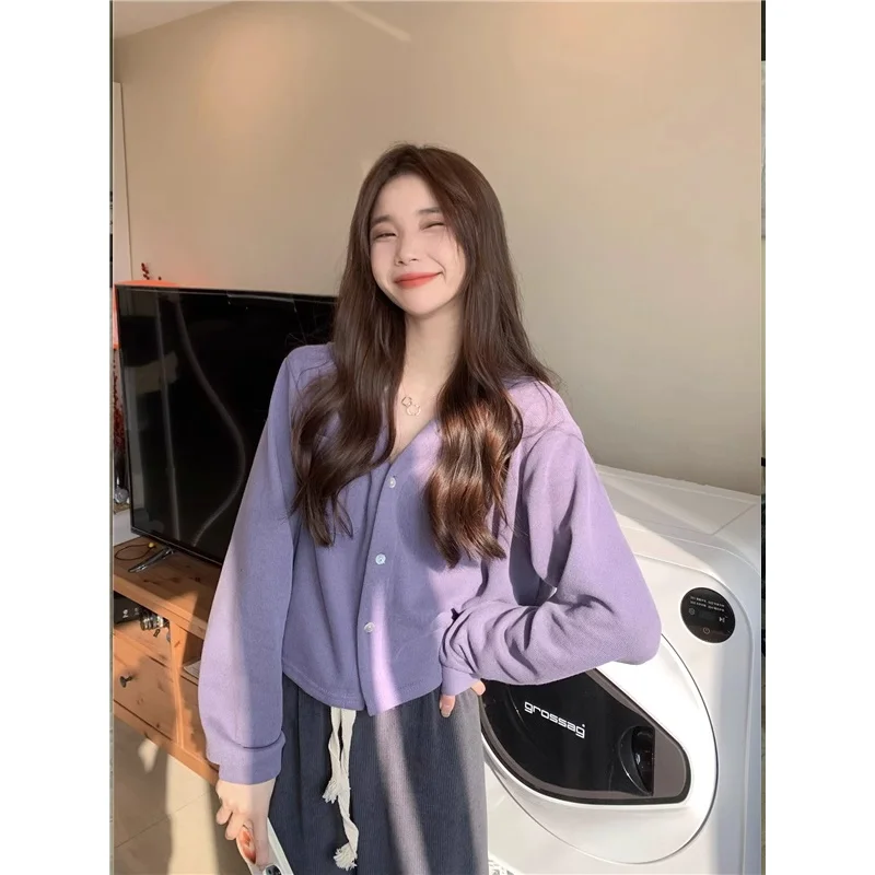 Short Hoodie Outerwear Women clothes Chic Retro Lazy Casual Loose Niche Design Single-Breasted Top
Short Hoodie Outerwear Women clothes Chic Retro Lazy Casual Loose Niche Design Single-Breasted Top