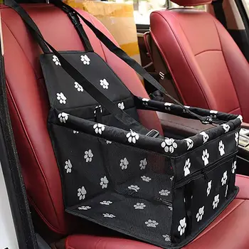 하이 퀄리티 애완견 자동차 부스터 시트, 애완 동물 메쉬 강아지 안전 벨트, 안정적인 접이식 여행, 애완견 자동차 시트 부스터 바구니 상품 이미지