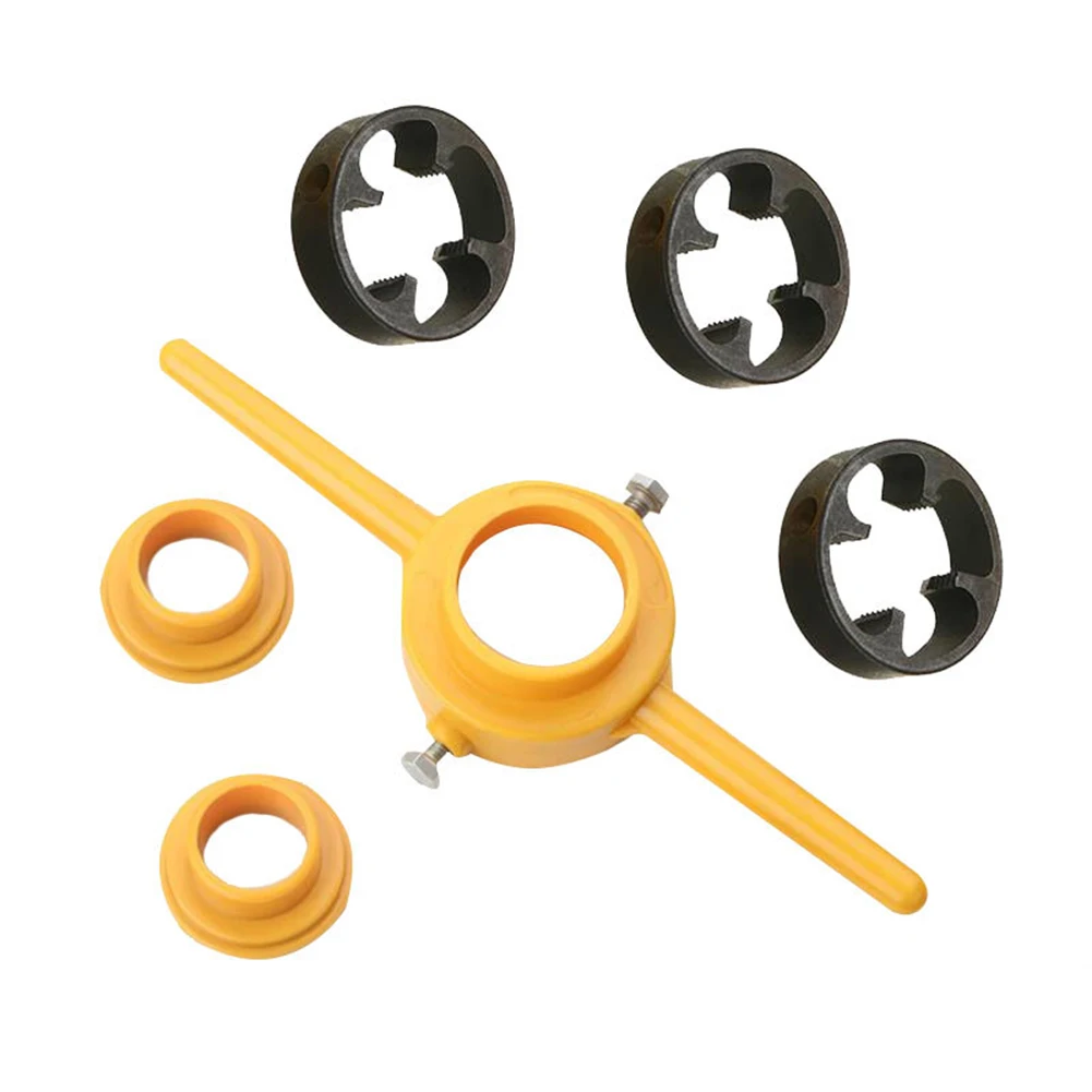 6pcs Pipe Threader Thread Tap Die Set Powerful 1/2 3/4 1 Inch Plumbing PVC Thread Tools Maker Screw Die Set Hand Tools
6pcs Pipe Threader Thread Tap Die Set Powerful 1/2 3/4 1 Inch Plumbing PVC Thread Tools Maker Screw Die Set Hand Tools