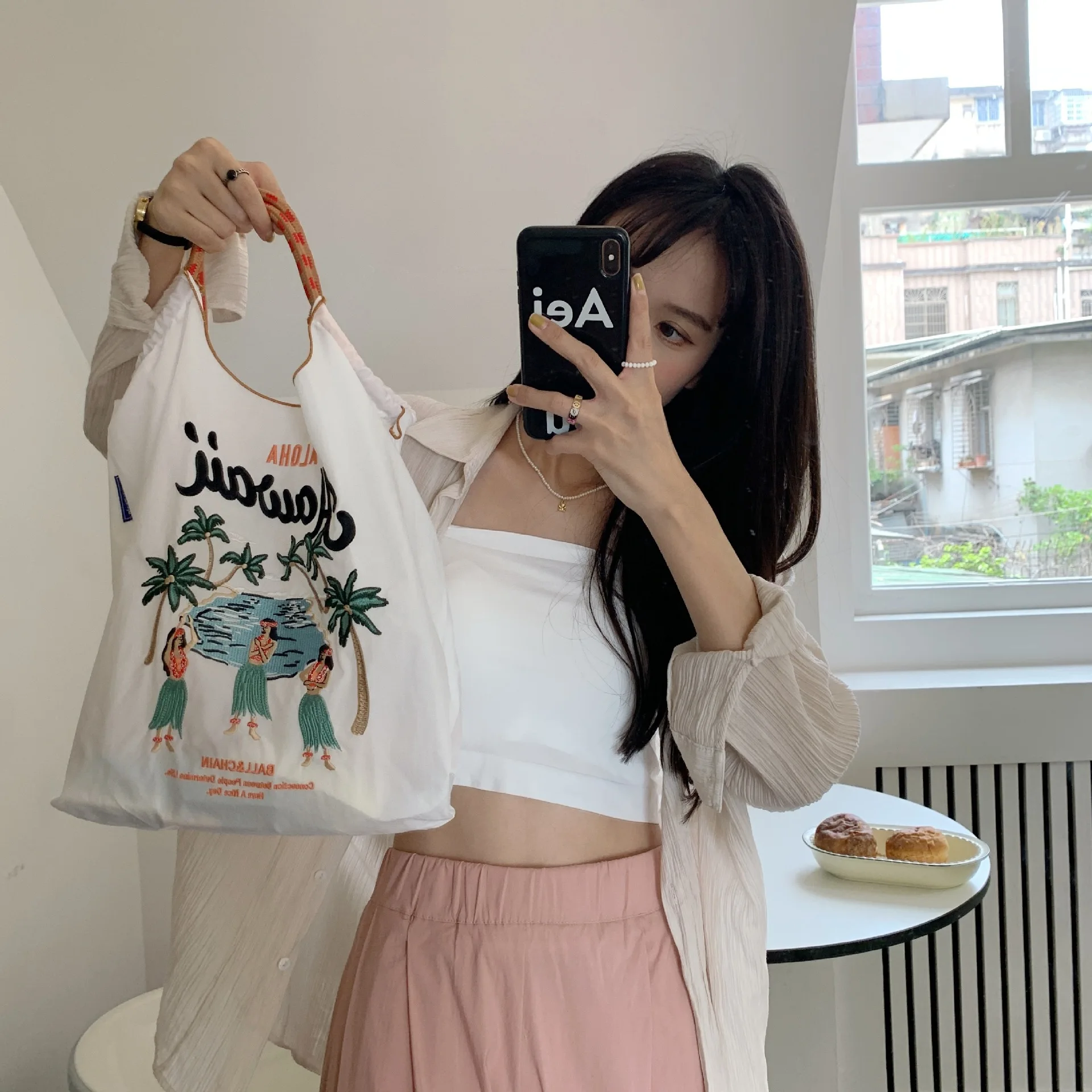 Japanese Casual 2023 Niche Embroidery Shopping Bag Nylon Handbag Student Shoulder Bag Environmental Protection Lunch Bag
Japanese Casual 2023 Niche Embroidery Shopping Bag Nylon Handbag Student Shoulder Bag Environmental Protection Lunch Bag