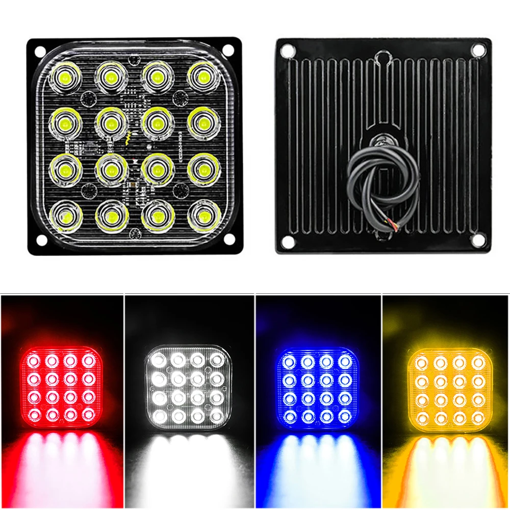 1x Flash Square Stroboscopes 16 LED Flashing Strobe Lights Emergency Side Marker Lamp 12V-24V Parking Light For Truck Flashlight
1x Flash Square Stroboscopes 16 LED Flashing Strobe Lights Emergency Side Marker Lamp 12V-24V Parking Light For Truck Flashlight