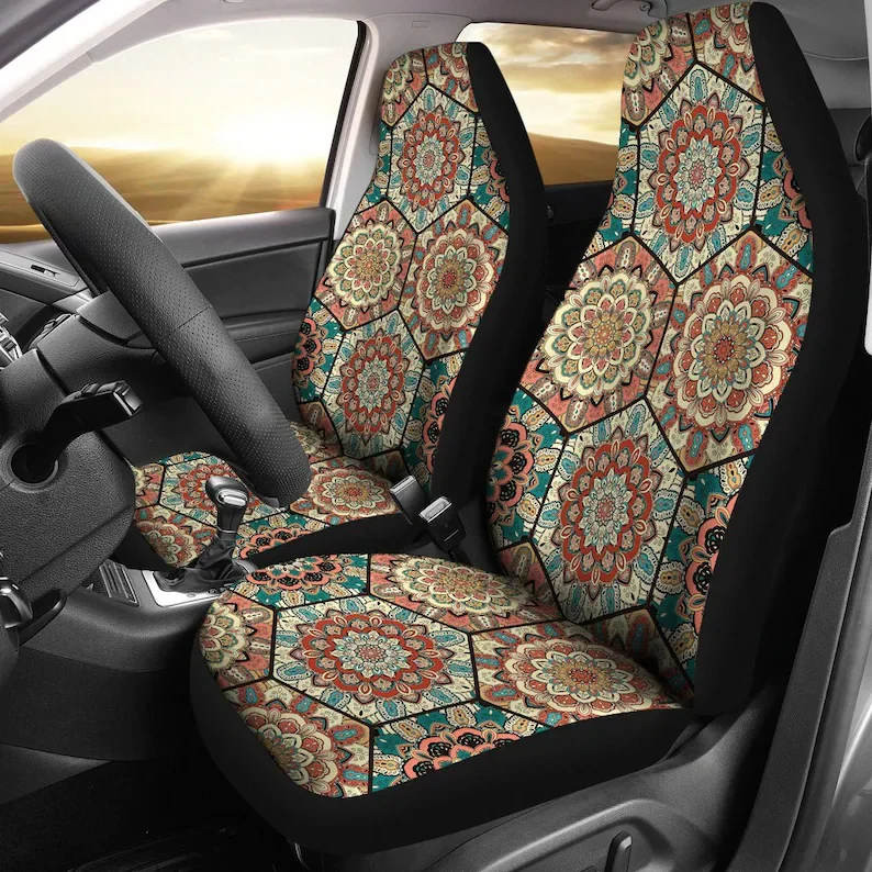 Brown Beige Floral Mandalas Car Seat Covers Pair 2 Front Seat Covers Car Seat Protector Car Accessories
Brown Beige Floral Mandalas Car Seat Covers Pair 2 Front Seat Covers Car Seat Protector Car Accessories