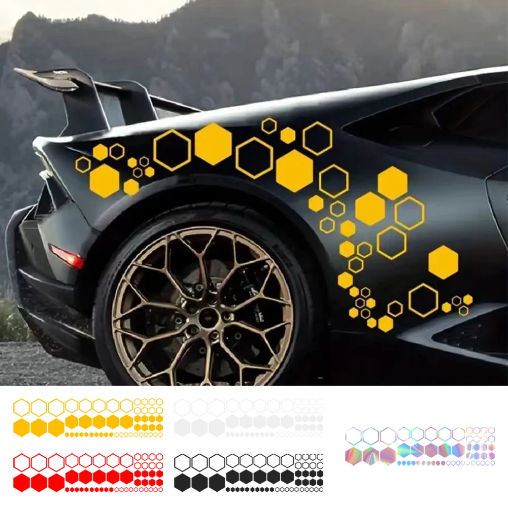 52PCS Honeycomb Car Vinyl Decals Combination Hexagonal Stickers Car DIY Body Sticker Car Decoration Exterior Accessories
52PCS Honeycomb Car Vinyl Decals Combination Hexagonal Stickers Car DIY Body Sticker Car Decoration Exterior Accessories