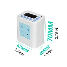 Timer Outlet 110-220V Multifunctional Repeat Cycle Programmable Plug-in Digital Timer Switch 24 Hours/7 Day
Timer Outlet 110-220V Multifunctional Repeat Cycle Programmable Plug-in Digital Timer Switch 24 Hours/7 Day