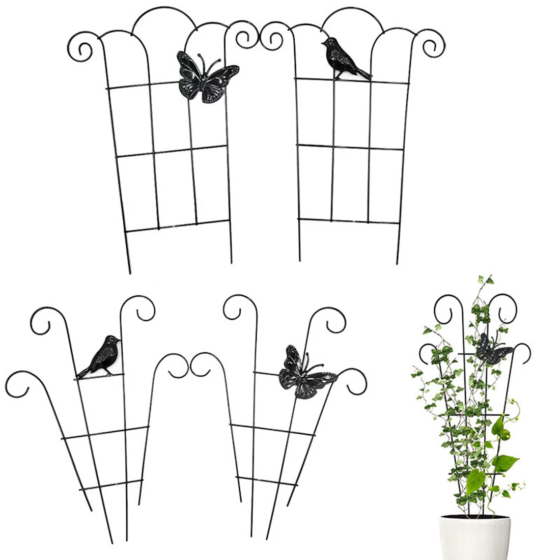 Butterfly Vine Climbing Rack Garden Plant Support Stake Stand Geometry-shaped Flower Plant Trellis Support Frame Garden Decor
Butterfly Vine Climbing Rack Garden Plant Support Stake Stand Geometry-shaped Flower Plant Trellis Support Frame Garden Decor