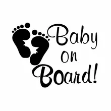 BABY ON BOARD Footprints Car Sticker Decals Trunk Window Decoration Accessories 16X12.1CM 
BABY ON BOARD Footprints Car Sticker Decals Trunk Window Decoration Accessories 16X12.1CM