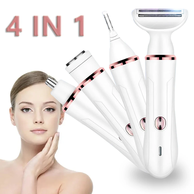 4in1 women electric epilator for facial & body electric shaver bikini trimmer lady razor leg underarm hair removal
4in1 women electric epilator for facial & body electric shaver bikini trimmer lady razor leg underarm hair removal