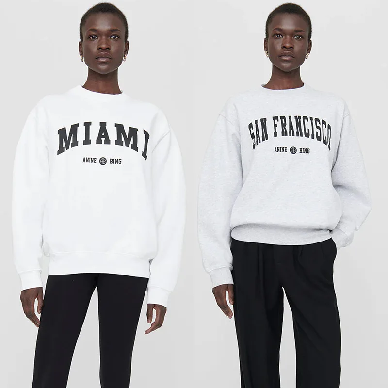 Fashion Brand AB English Letter Top City Name Classic Fleece Women's Round Neck Hoodie Women Clothing
Fashion Brand AB English Letter Top City Name Classic Fleece Women's Round Neck Hoodie Women Clothing