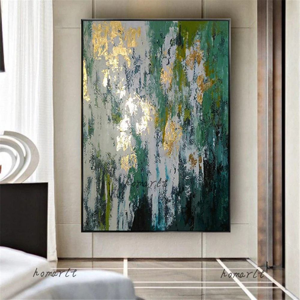 100% Hand-Painted Green Painting Abstract Oil Paintings On Canvas Wall Art Adornment Pictures For Living Room Home Decor Poster
100% Hand-Painted Green Painting Abstract Oil Paintings On Canvas Wall Art Adornment Pictures For Living Room Home Decor Poster
