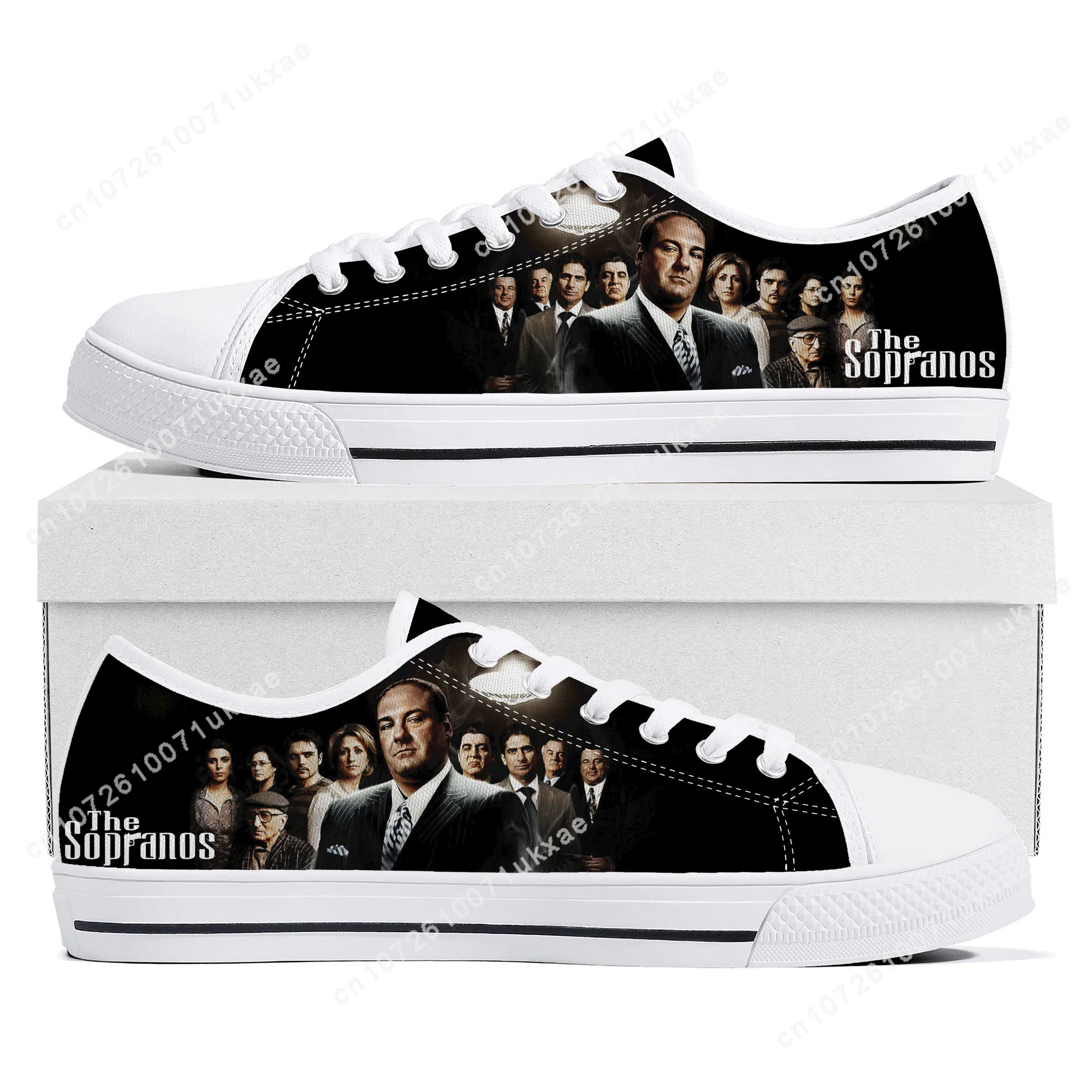 

Sopranos Low Top Sneakers Mens Womens Teenager High Quality Tony Soprano Gandolfini Canvas Sneaker Casual Shoes Custom Made Shoe