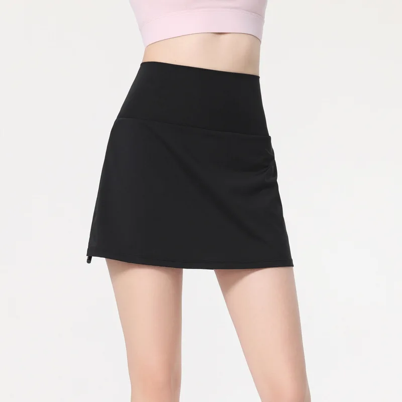 

New Summer Tennis Sports Skirt with Shorts Badminton Table Tennis Women Skorts Breathable Anti Leakage Yoga Skirts