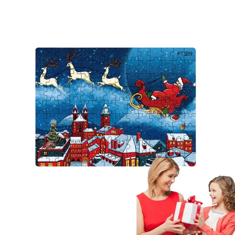

Santa Claus Puzzle Santa Claus Cardboard Jigsaw Educational Game Christmas Puzzles For Boys And Girls Birthday Gift