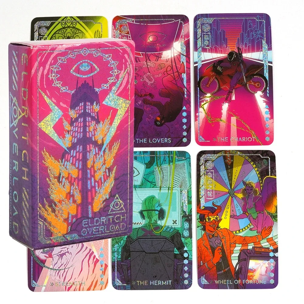 2023 New Eldritch Overload Fantasy Cyberpunk Tarot Deck Fortune Telling Game Divination Tools 78 Cards Deck Birthday Gift
2023 New Eldritch Overload Fantasy Cyberpunk Tarot Deck Fortune Telling Game Divination Tools 78 Cards Deck Birthday Gift