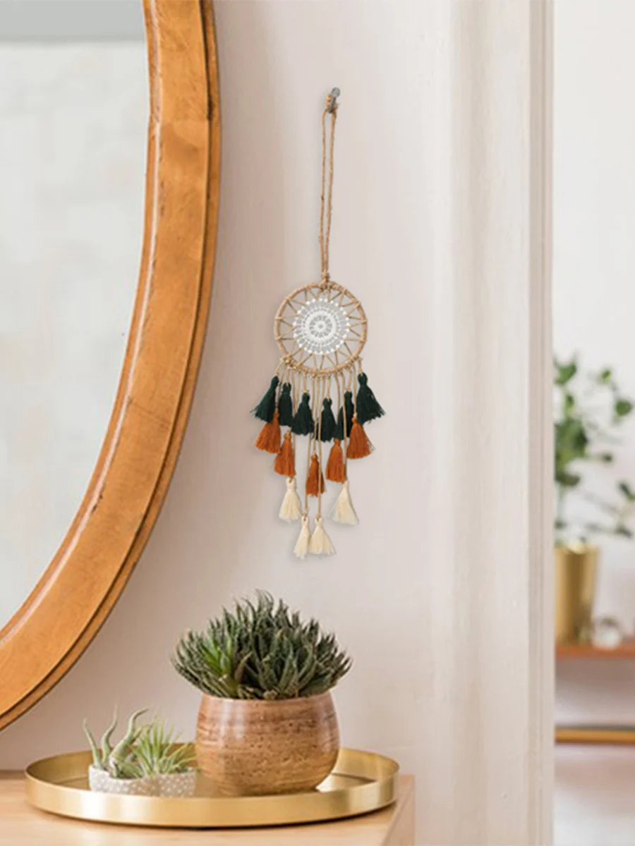Mini Macrame Dream Catcher - Boho Wall & Car Ornament 4 Sc514855d9f094716a99e00f01232f1a3i