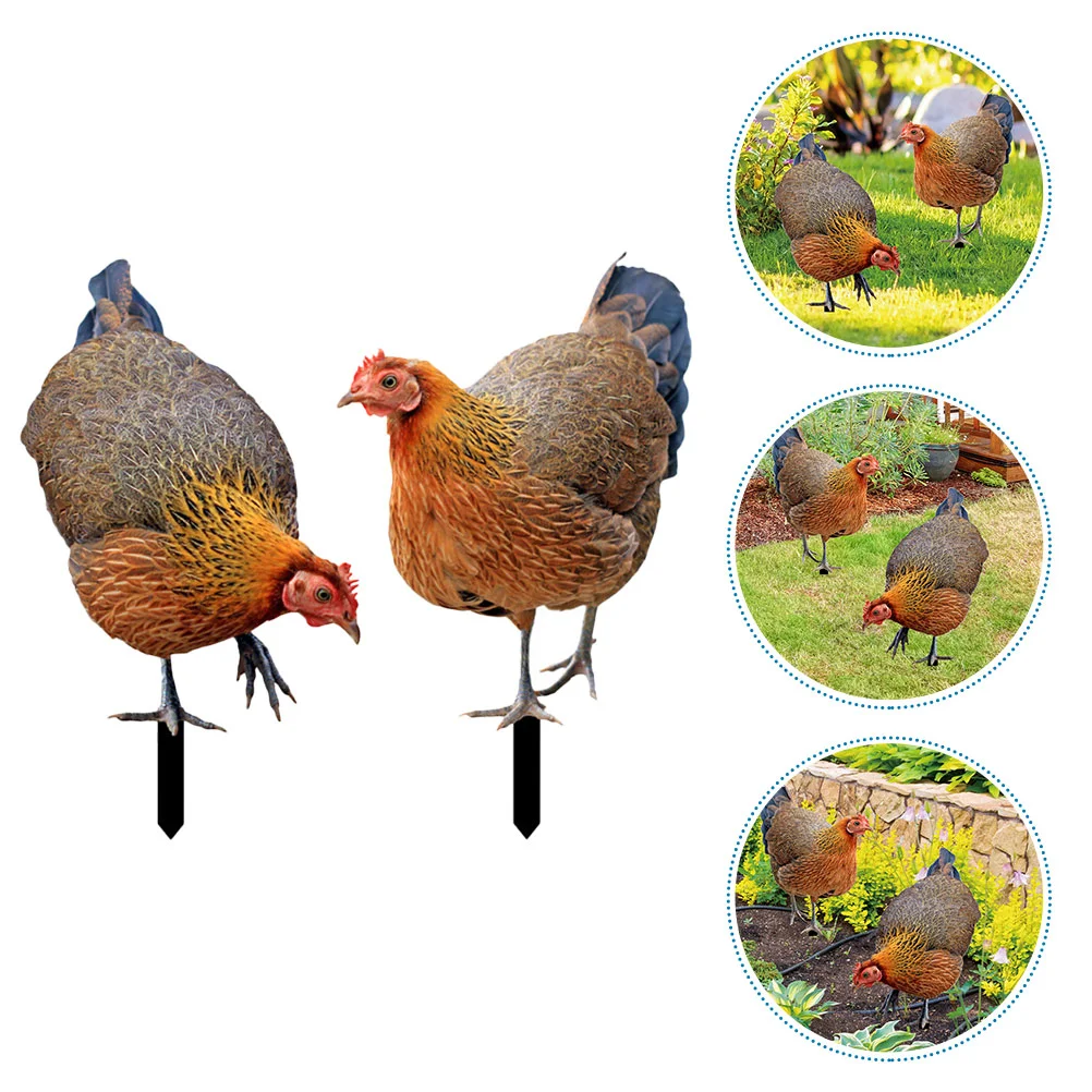 2 Pcs Decorative Inserts Hen for Outdoor Wood Pile Decorations Acrylic Lawn Statue
2 Pcs Decorative Inserts Hen for Outdoor Wood Pile Decorations Acrylic Lawn Statue