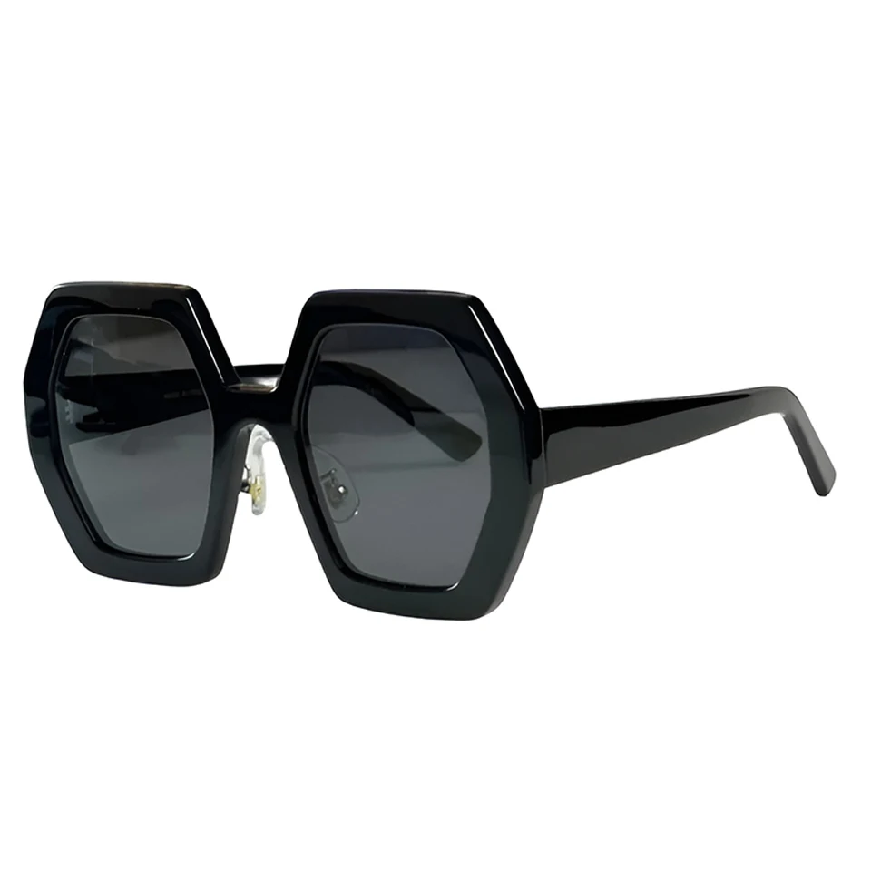 

New 2023 Women Star Sunglasses Acetate Leisure Vacation Large Frame UV400 Fashion Popular Luxury Brands Polygonal Sun Glasses