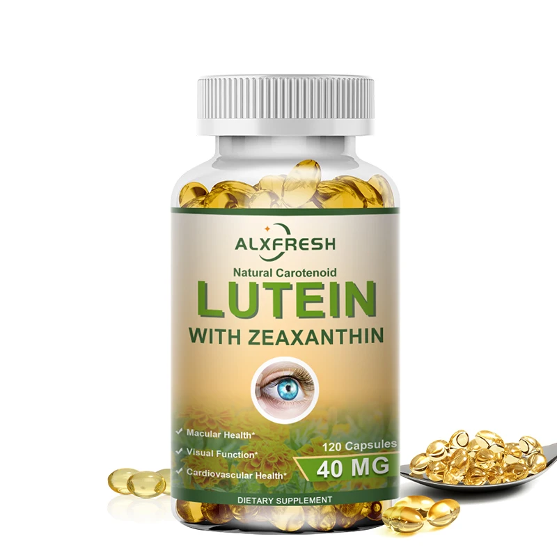 

Alxfresh Lutein 40 mg With Zeaxanthin Health Supplements and Eyes Vitamins, Immune System Support, Non-GMO & Gluten Free